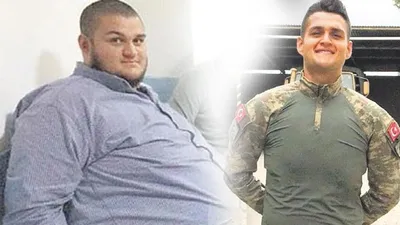 Askere gidebilmek için tam 100 kilo verdi