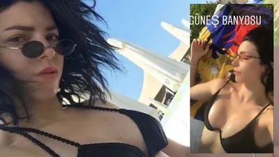 Merve Boluğur'dan bikinili paylaşım