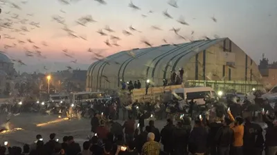 Şanlıurfa'da gökyüzüne 'güvercin döküldü'