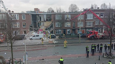 Hollanda'da korkutan patlama