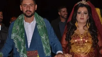 Aşiret düğününde gelin ve damada takılan takılar dudak uçuklattı