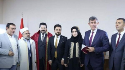 Feyzioğlu dini nikahta şahitlik yaptı