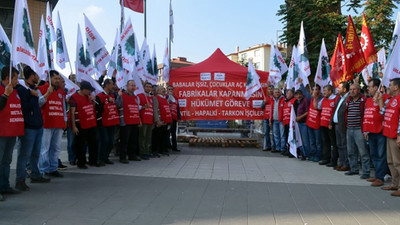 Yüzlerce işçi açlık grevine başladı