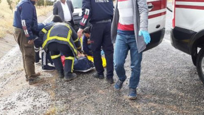 Yolcu minibüsü devrildi: 13 yaralı