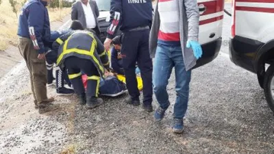 Yolcu minibüsü devrildi: 13 yaralı