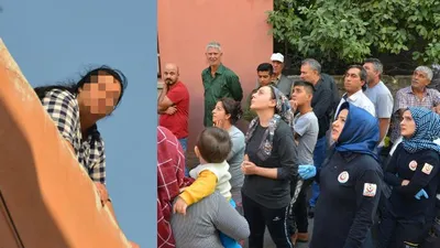 Kocasını terk eden kadın, pişman olup çatıya çıktı