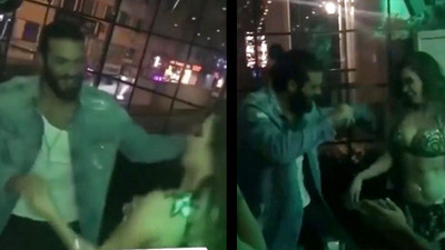 Can Yaman dansözü görünce coştu