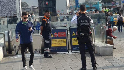 Taksim Metro’sunda yangın paniği