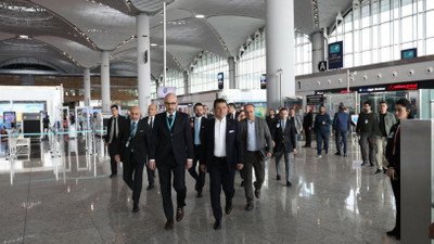 İmamoğlu İstanbul Havaalanı’nda incelemelerde bulundu