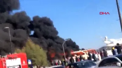 İstanbul'da korku dolu anlar Bebek Sahili'nde lüks teknede yangın