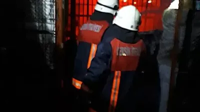 Sebze ve meyve halinde yangın !