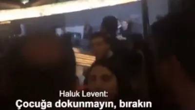 Haluk Levent'ten görevlilere: ''Dokunmayın çocuklara''