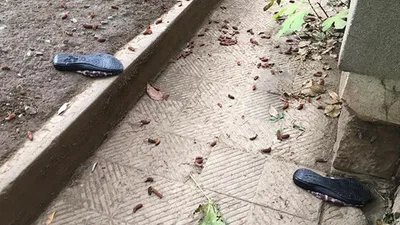 Cam siliyordu... 3. kattan aşağı düştü !