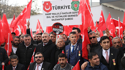 Gazilerden maaş kesintisi protestosu