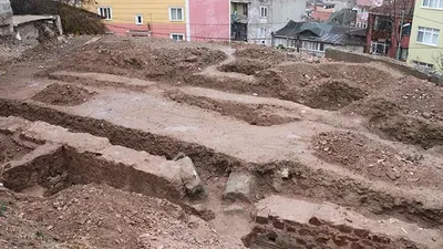 İnşaat kazısında tarihi kalıntılar bulundu