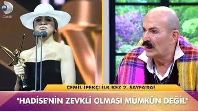 Modacı Cemil İpekçi canlı yayında Hadise'ye ateş püskürdü
