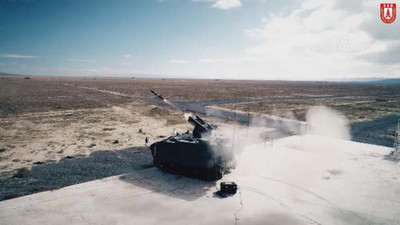 Türkiye'nin tank avcısı milli füzeyle vurdu