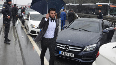 Polisi alarma geçiren düğün konvoyu !