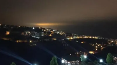 Trabzon'da gökyüzünde esrarengiz ışık