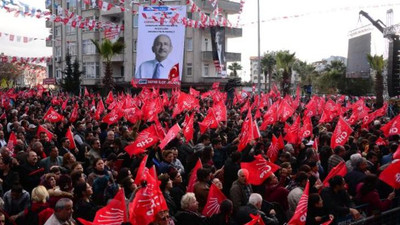 CHP mitingine damga vuran görüntü