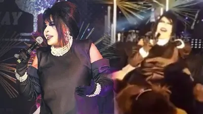 Bülent Ersoy sahneye çıkan kadına mikrofonla vurdu