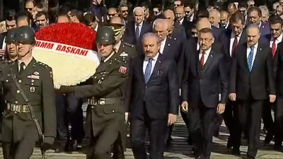 İşte TBMM Başkanı'nın Anıtkabir'deki mesajı