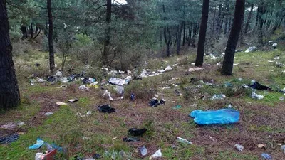 Rezalet ! Piknikçiler el birliğiyle İstanbul'u çöplüğe çevirdi
