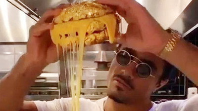 Nusret altın hamburger yaptı !