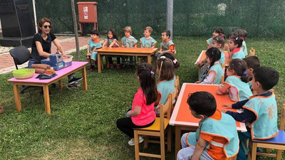 Maltepeli çocukların çömlek keyfi