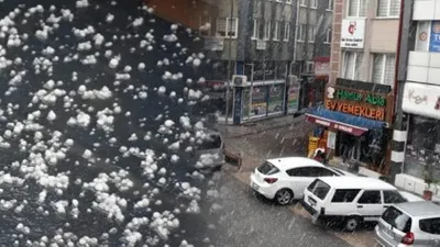 Mayıs ayında sağanak ve dolu yağışı !