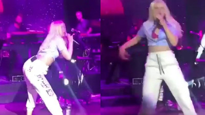 Aleyna Tilki'den sahnede ''twerk'' şov