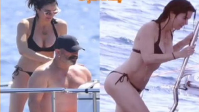 Defne Samyeli bikiniyi giyince... Slikon mu yaptırdı ?