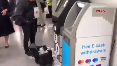 Bir ATM para saçtı !