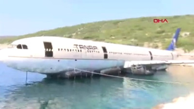 Dev yolcu uçağı Saros Körfezi'nde batırılıyor