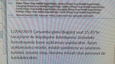 İBB'den zorunlu davet açıklaması
