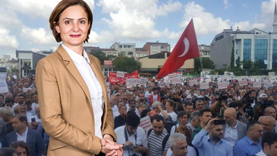 Binlerce kişi Canan Kaftancıoğlu için adliye önünde
