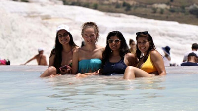 Pamukkale'de tüm zamanların rekoru kırıldı