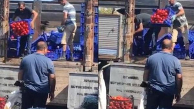 İBB'den ''çöpe dökülen domates'' açıklaması