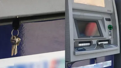 ATM'nin anahtarını üzerinde unuttular