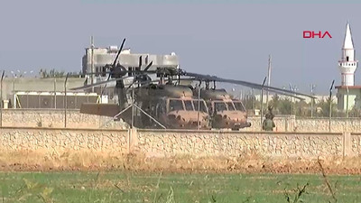 Fırat'ın doğusunda ABD ile 7. ortak helikopter uçuşu yapıldı