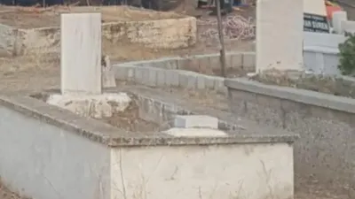 Mezarlıktan yükselen inleme sesleri ortalığı karıştırdı