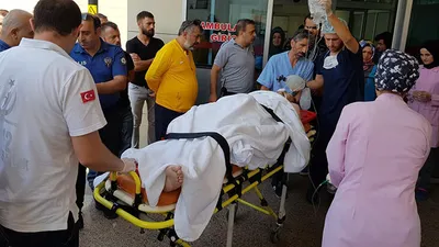 Kopan bacağıyla hastaneye sevkedildi