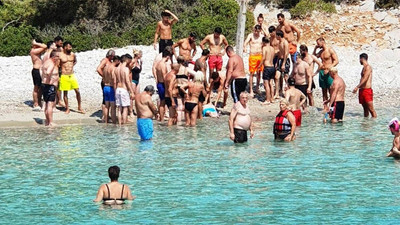 Turisti kurtarmak için herkes seferber oldu