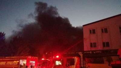 İstanbul'da fabrika yangını