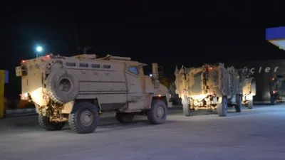Suriye sınırına gece yarısı askeri sevkiyat