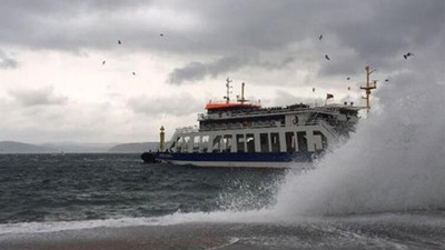 Marmara'da fırtına ! İşte iptal edilen deniz seferleri
