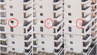 Yürekleri ağza getiren olay ! Küçük çocuk cama çıkıp...
