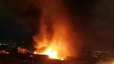 Ankara'da büyük yangın! 2 fabrikayı yaktı
