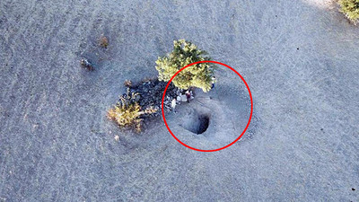 Dronla suçüstü yakalandılar
