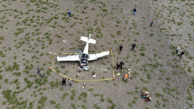 Büyükçekmece'de düşen uçağın pilotu yaşamını yitirdi